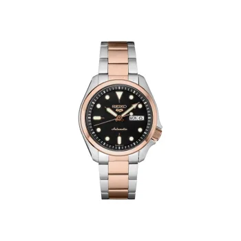SEIKO 5sports Collection Automatic Mechanical Movement Stainless Steel Strap Watch Men's Watches Black Dial Srpe58