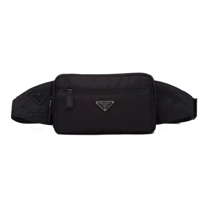 PRADA Saffiano Leather Crossbody Bags Sling Bags Men's Black-0