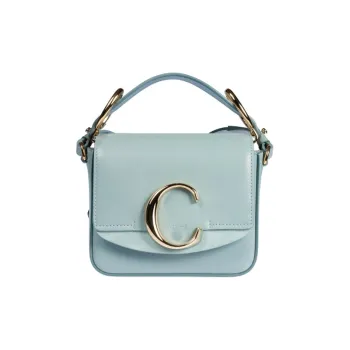Chloe Chloé Bags Cow Leather Handbag Mini Women's Light Blue