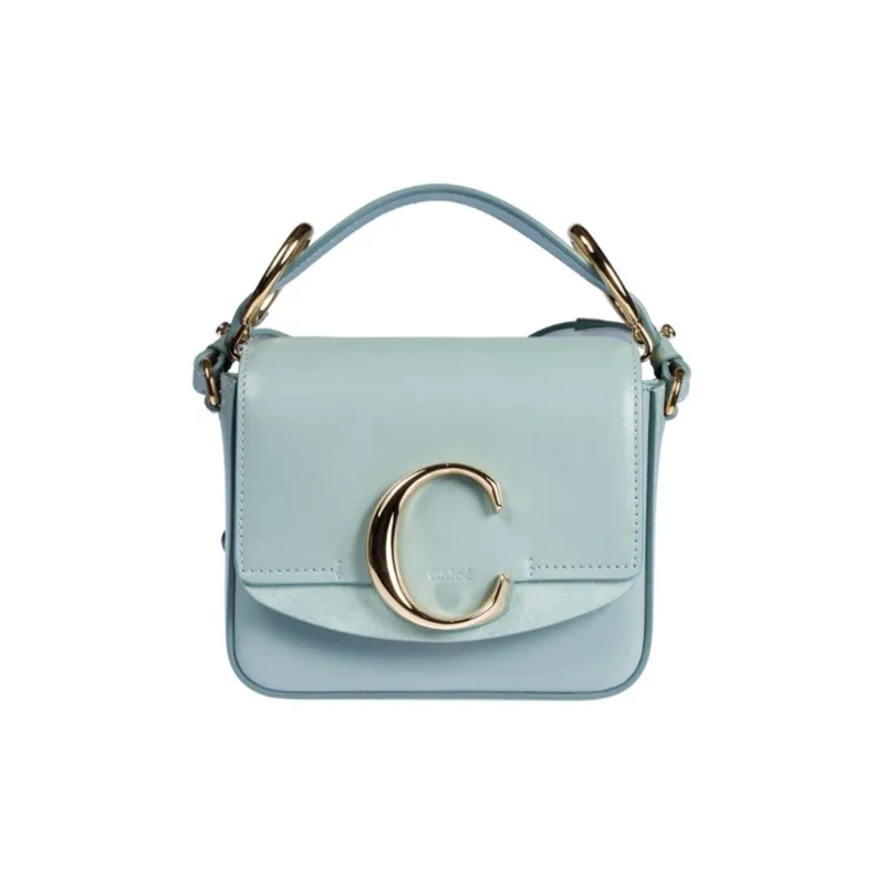 Chloe Chloé Bags Cow Leather Handbag Mini Women's Light Blue-0