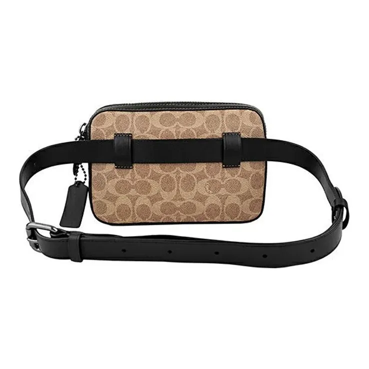 COACH Metropolitan Pebbled Soft Leather Fanny Pack Small Size Men's Khaki-3