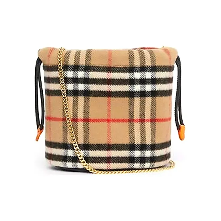 Burberry Wool Handbag Shoulder Bag Crossbody Bag Kids' Bag Kids' Archive Beige-2
