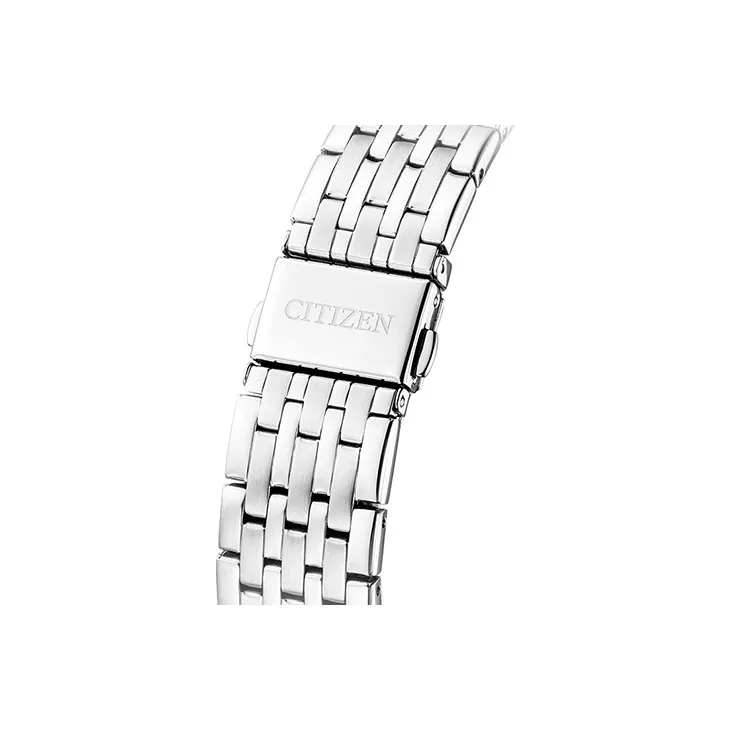 CITIZEN Mechanical Movement Stainless Steel Strap Watch Men's Watch Black Dial-4