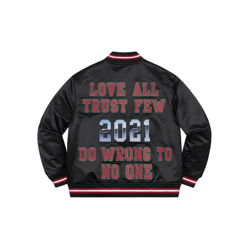 Supreme Mitchell & Ness Satin Varsity Jacket-6