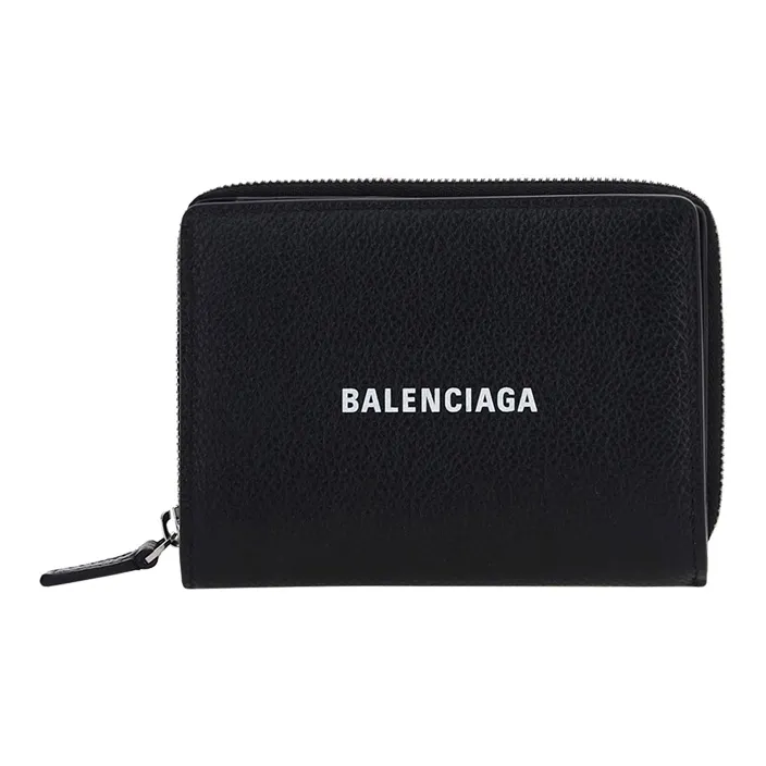 Balenciaga Calfskin Wallet Men's Black-0