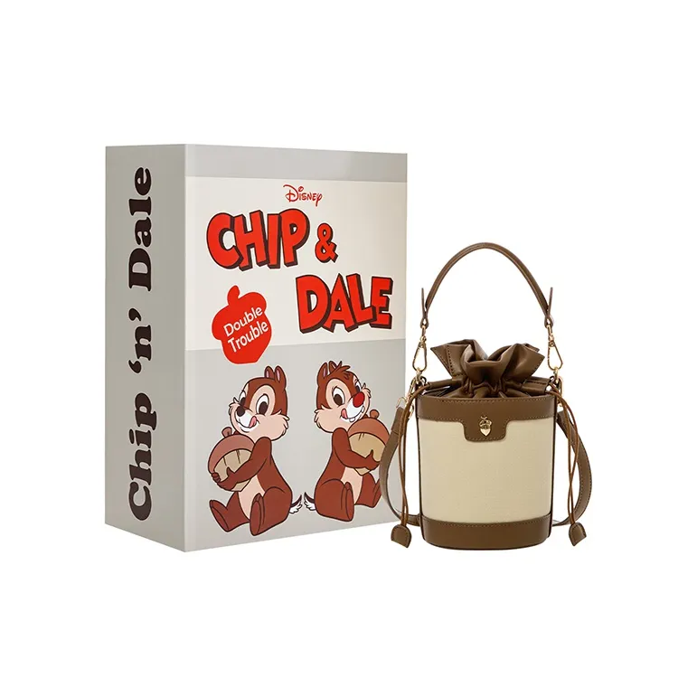 Disney Canvas Bucket Bags One Shoulder Handbags Regular Women's Ecru-0