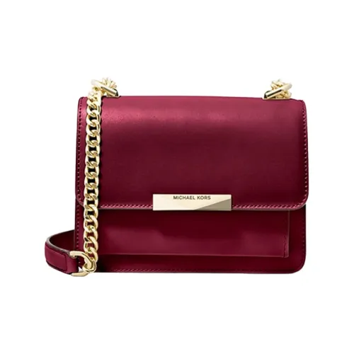 MICHAEL KORS Jade Leather Shoulder Bag Crossbody Bag Extra Small Women's Burgundy