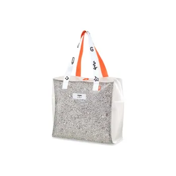 PUMA X MR Doodle Shopper Collaboration Fabric Handbag Regular Unisex White