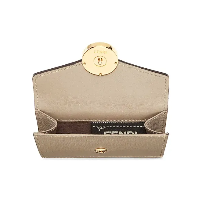 FENDI F Trifold Wallet Micro Gray-3