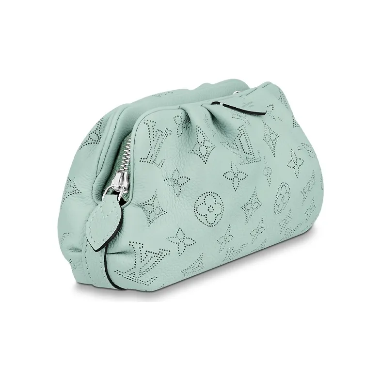 LOUIS VUITTON Scala Calfskin Cloud Bag Clutch Shoulder Bag Crossbody Bag Mini Women's Lake Green-1