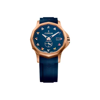 Corum Admiral Collection Mechanical Movement Men's Watches Watch 42mm Blue Dial Copper Watch Case Rubber Strap
