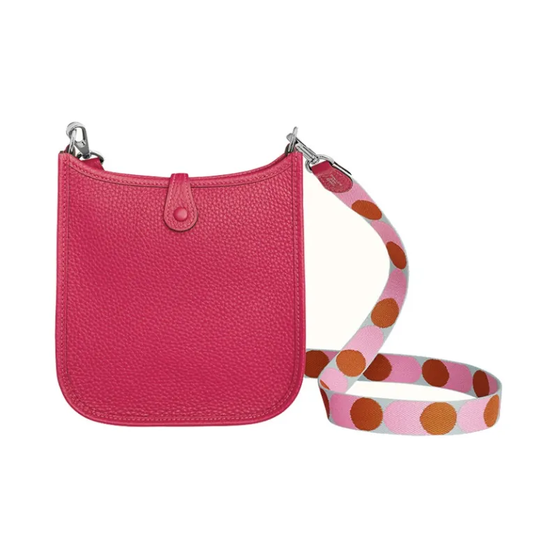 HERMES Evelyne Clemence Calfskin Shoulder Bag, Crossbody Bag Mini Women's-2