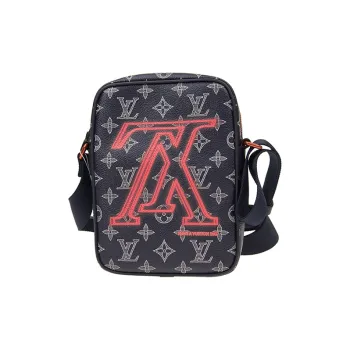 LOUIS VUITTON Danube Monogram Upside Down Ink Pm Navy