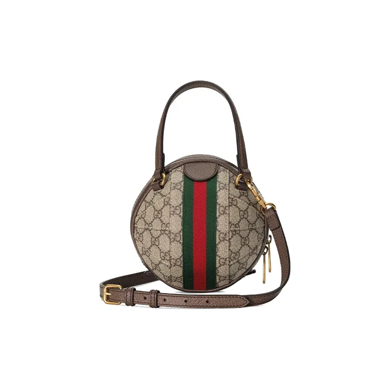 GUCCI Ophidia Canvas Spherical Bag, Portable Crossbody Bag, Shoulder Bag Unisex-1