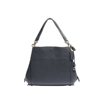 COACH Dalton Leather Handbag Shoulder Bag Large Size Women's Dark Marine Blue