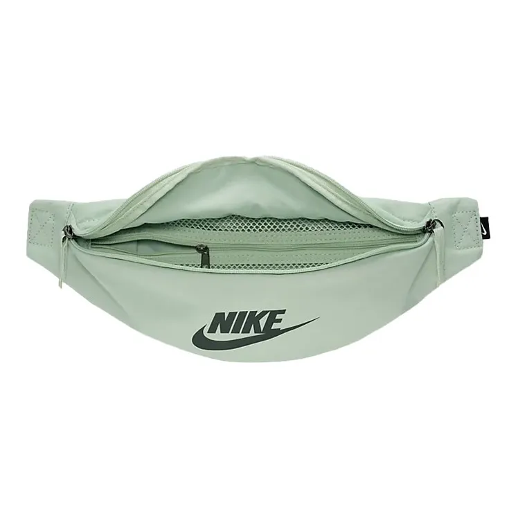 Nike Heritage Polyester Sling Bag, Crossbody Bag, Fanny Pack Regular Unisex Light Matcha Green-2