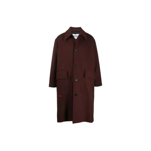 MSGM Coats Men Dark Brown