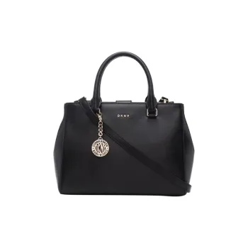 DKNY Leather Shoulder Bag Crossbody Bag Handbags Women's Black
