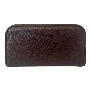 COACH Travel Kit Cow Leather Wallet Clutch Men's Purple