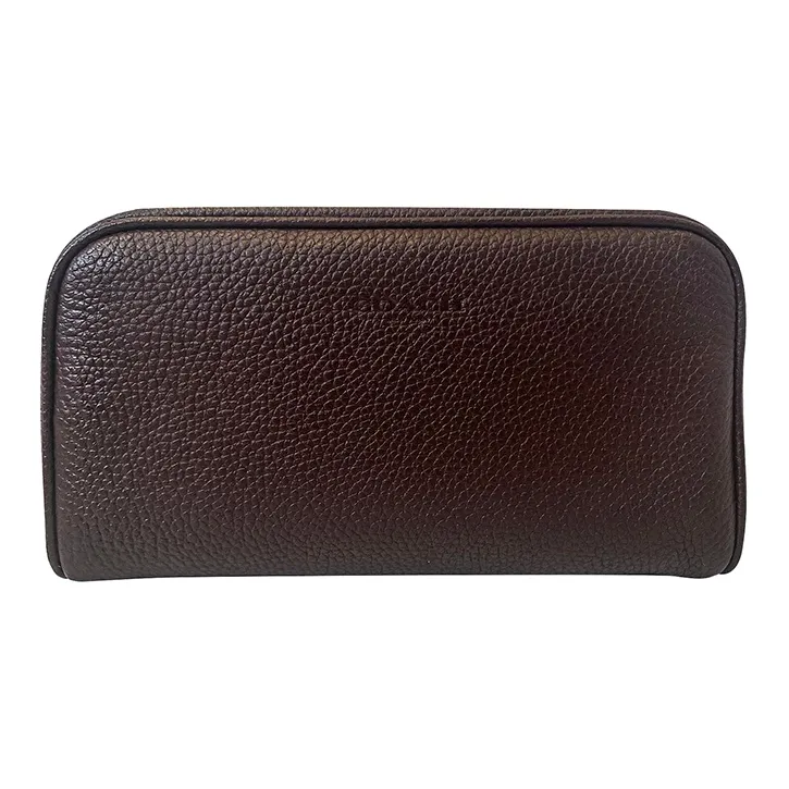 COACH Travel Kit Cow Leather Wallet Clutch Men's Purple-0