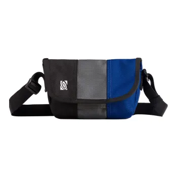 Timbuk2 Canvas Messenger Bag Crossbody Bags Mini Unisex Gunmetal Gray/Rich Cobalt Blue