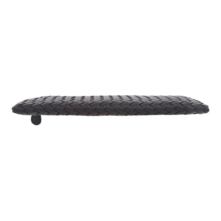 Bottega Veneta Biletto Intrecciato Nappa Clutch Bag Black-4