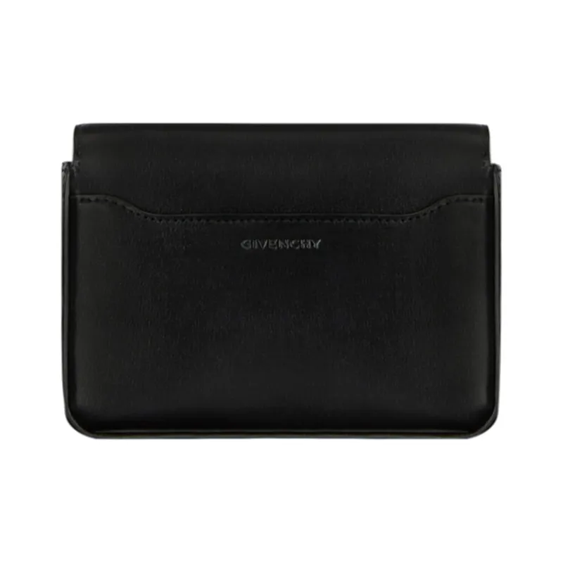 GIVENCHY 4G Cow Leather Shoulder Bag, Crossbody Bag Small Size Women's Black-4