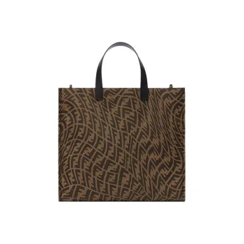 FENDI Shopper Tote Brown