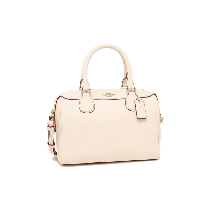 COACH Bennett Leather Boston Bag Backpack Crossbody Bag Mini Women's White-0