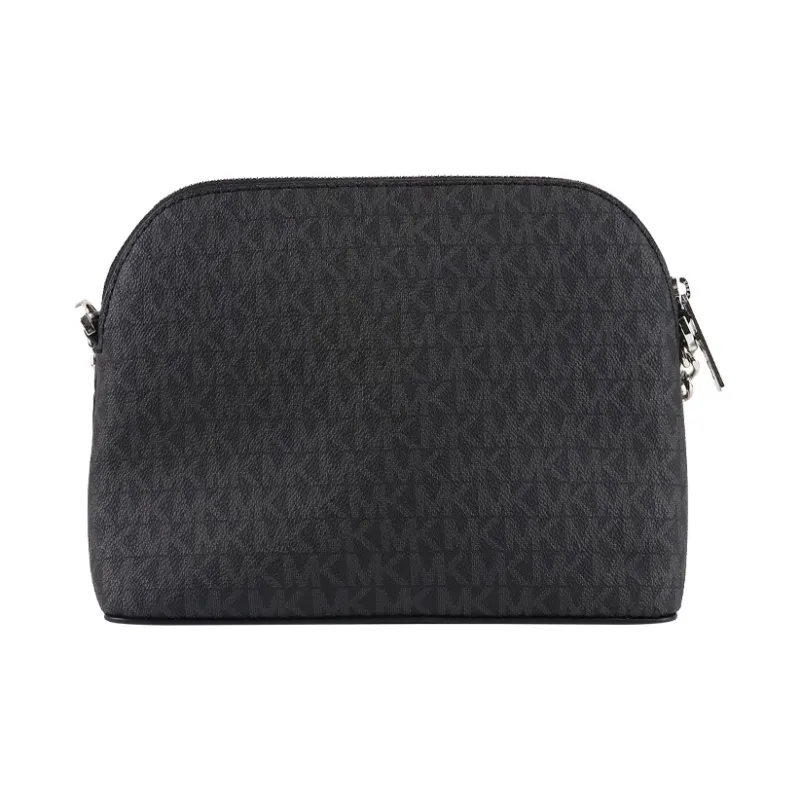 MICHAEL KORS Jet Set Travel Leather Dome Bag Commute Crossbody Bag Women's Black-1