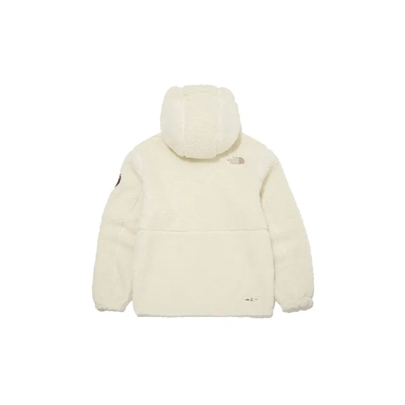 THE NORTH FACE Fleece Hoodie Jacket White-1