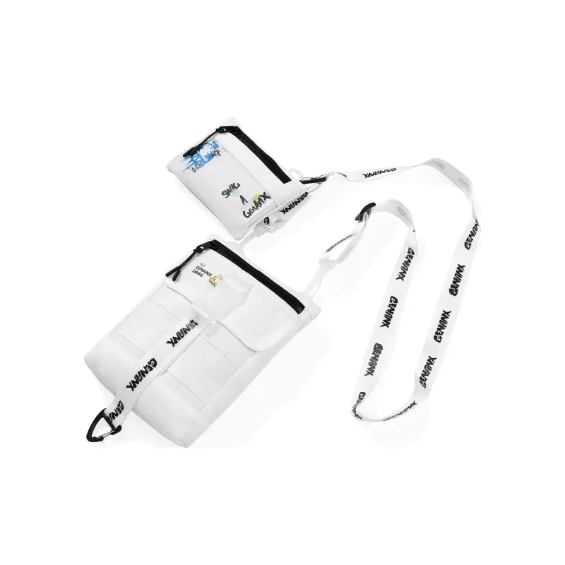 GENANX Polyamide Combo Bag, Shoulder Bag Regular Unisex Black/White-5
