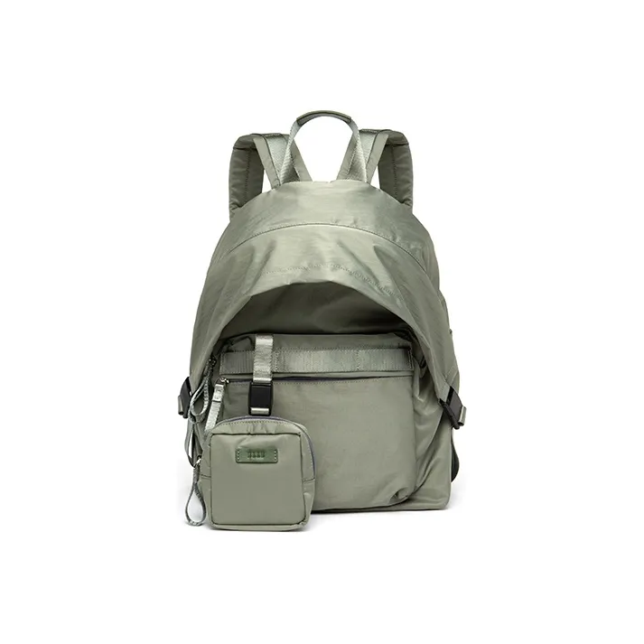 ELLE Nylon Travel City Lightweight Backpack Large Size Women's Black-0