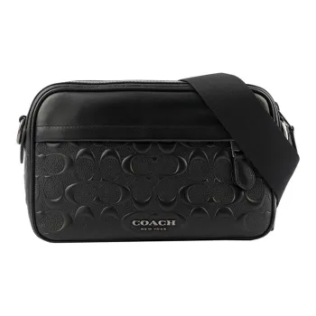 COACH Graham Leather Camera Bag, Crossbody Bag, Shoulder Bag Men's Black
