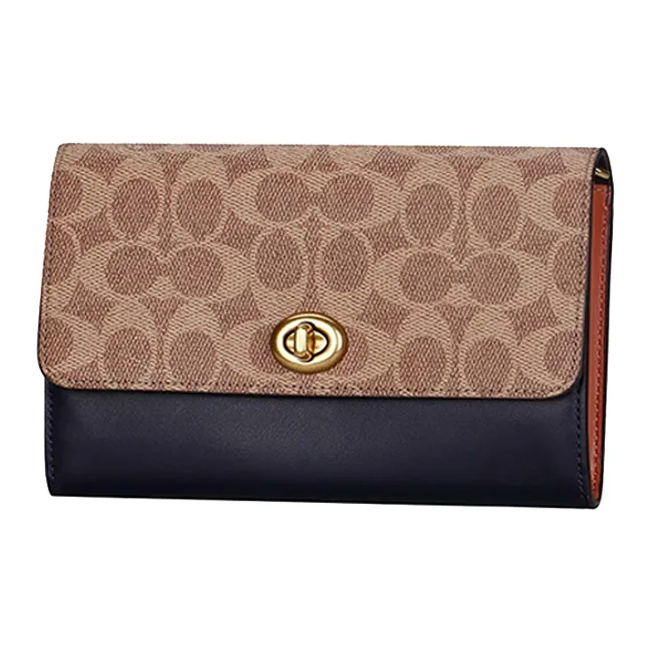 COACH Marlow Canvas With Leather Shoulder Bag Crossbody Bag Regular Women's Black & Brown Monogram-1
