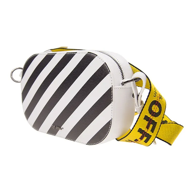 OFF WHITE Leather Crossbody Bag, Shoulder Bag Women's White-1