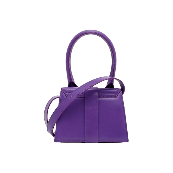 Jacquemus Cow Leather Handbag Women's Purple-2