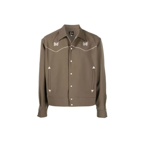 Needles Jackets Men Olive Green