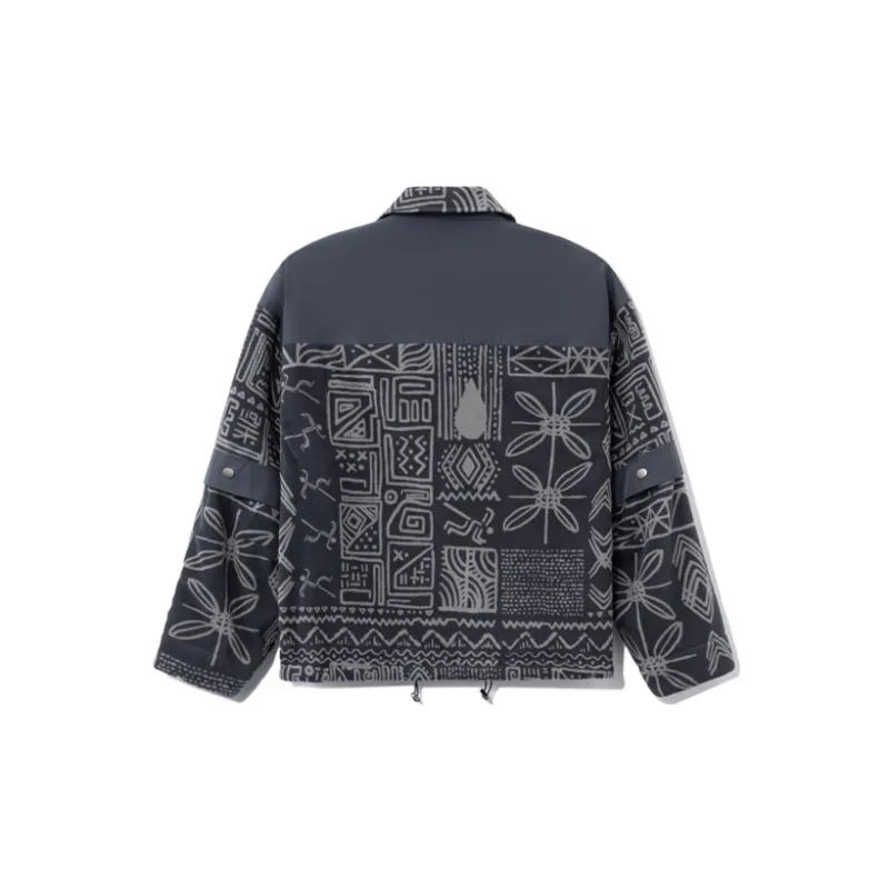 LiNing Jackets Men Ebony Black All Over Print-1