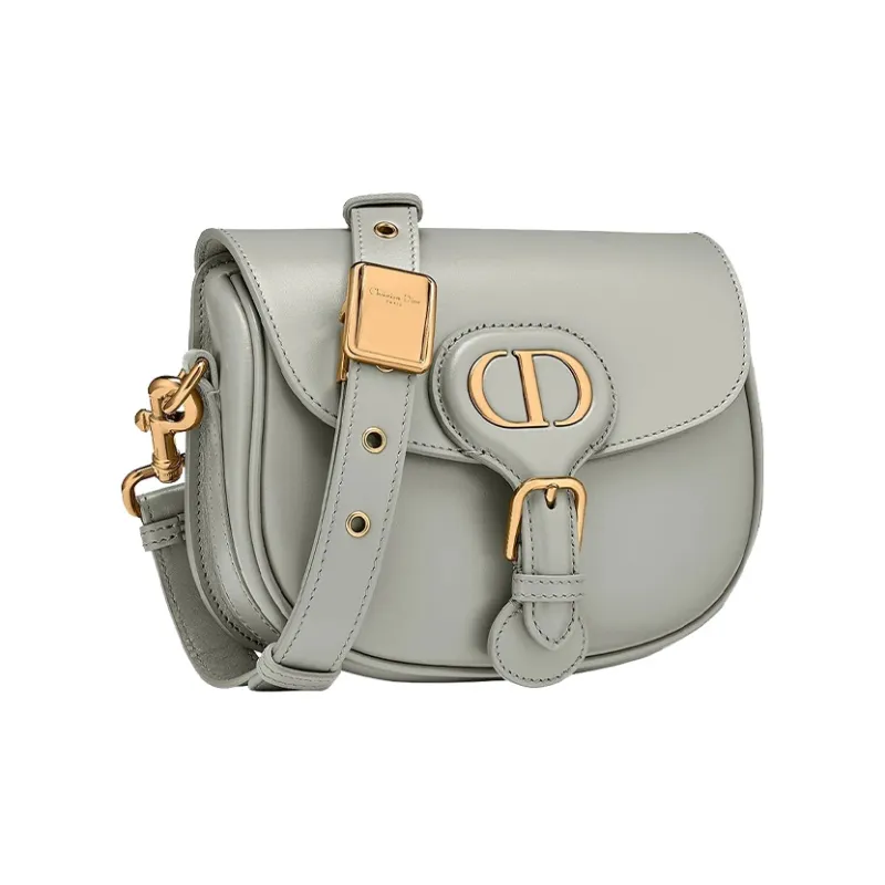DIOR Bobby Cow Leather Shoulder Bag Crossbody Bag Women's Gray-1