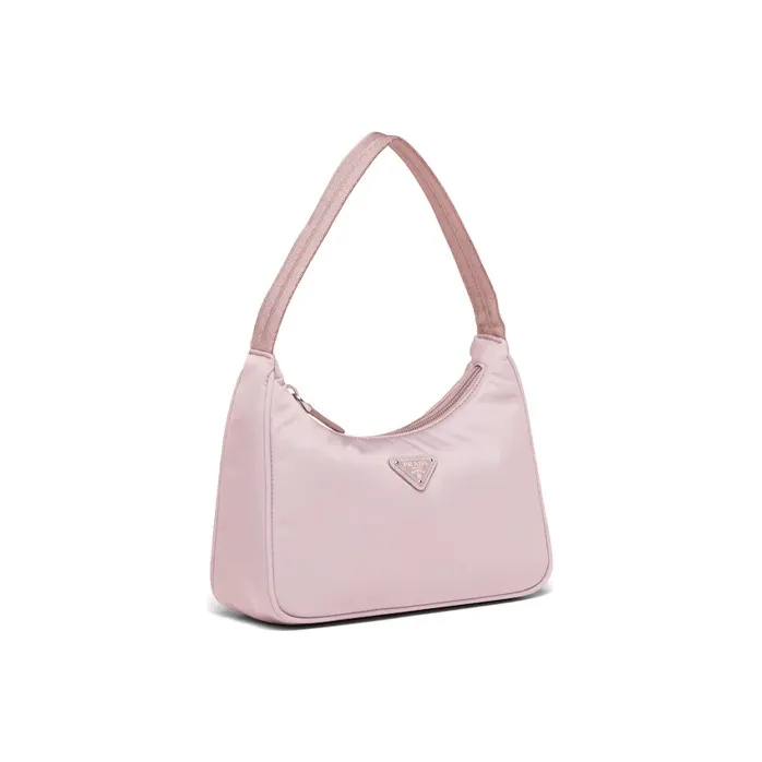 PRADA Re Edition Fabric Shoulder Bag Handbags Shoulder Bags Women's Pink-2