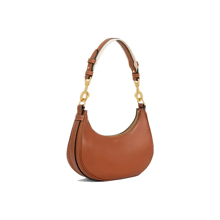 CELINE AVA Smooth Calfskin Shoulder Bag Handbag Shoulder Bag Women's Tawny-1