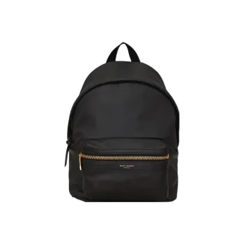 SAINT LAURENT Smooth Leather Backpack Regular Women's Black