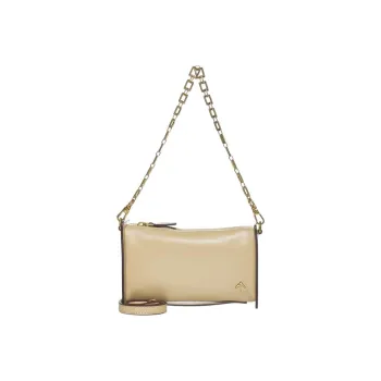 Manu Atelier Calfskin Clutches Crossbody Bag Shoulder Bag Regular Women's Khaki