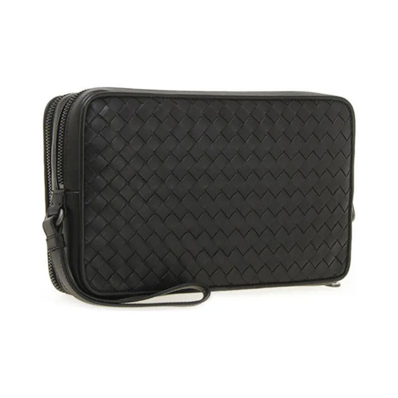 Bottega Veneta Cow Leather Wallets Clutches Men's Black-1