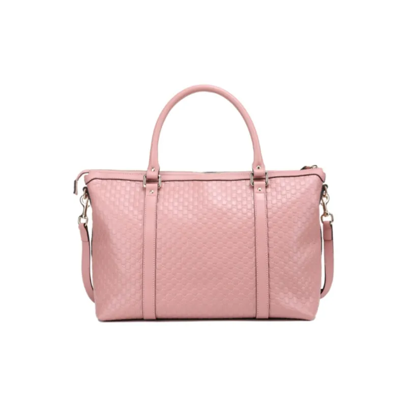GUCCI Cow Leather Handbag Women's Pink-1