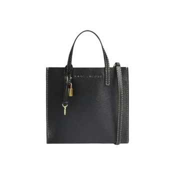 MARC JACOBS Leather Tote Commute Bag, Crossbody Bag Mini Women's Black