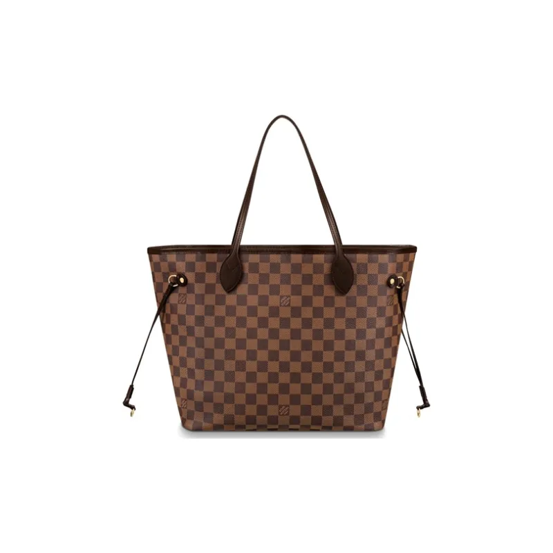 LOUIS VUITTON Neverfull Damier Ebene Mm Rose Ballerina Lining-1