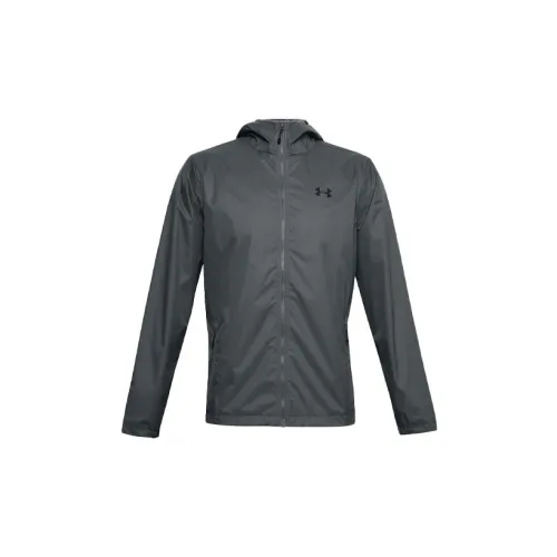 Under Armour Rain Jackets Men Peach Gray