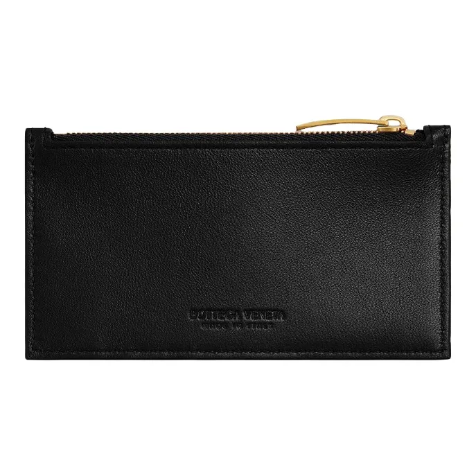 Bottega Veneta Bottega Veneta Luggage Collection Cow Leather Card Holder Card Holder Women's Black-1